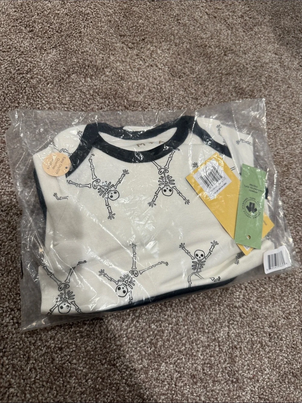 M+A by Monica + Andy Organic Cotton First Moves Set (Funny Bones 🦴)